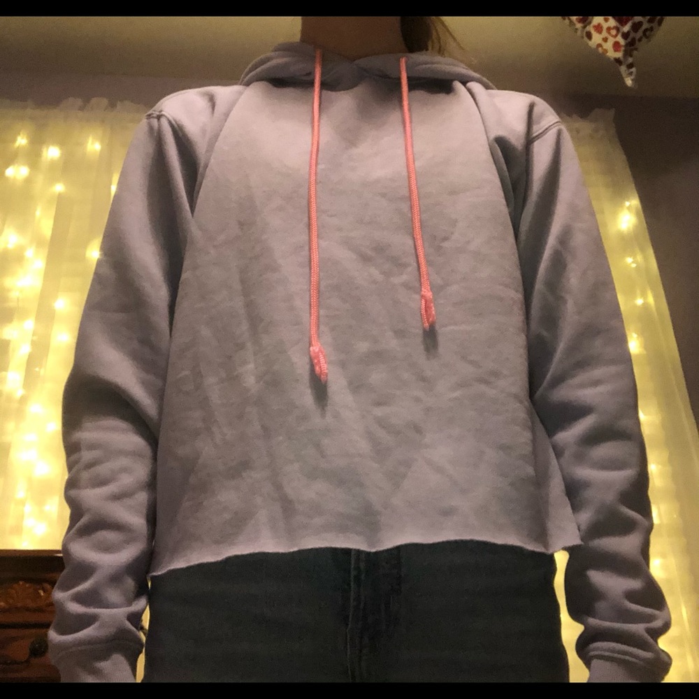 Purple Wild Fable Cropped Sweatshirt